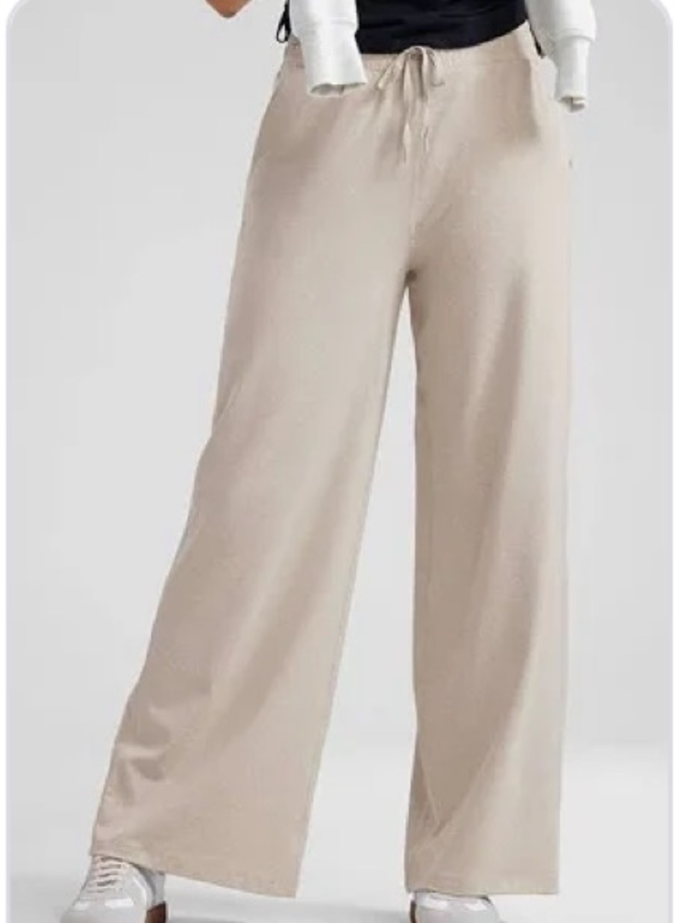 CRZ YOGA ButterLuxe Wide Leg Draped Pants — Cream Super Buttery Soft Womans XS